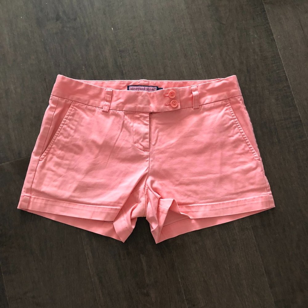 Vineyard Vines Salmon pink chino shorts